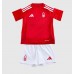 Camiseta Nottingham Forest Chris Wood #11 Primera Equipación para niños 2024-25 manga corta (+ pantalones cortos)